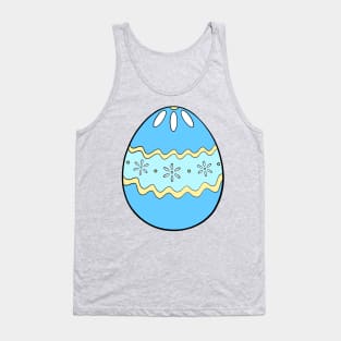 Blue Daisy Easter Egg Tank Top